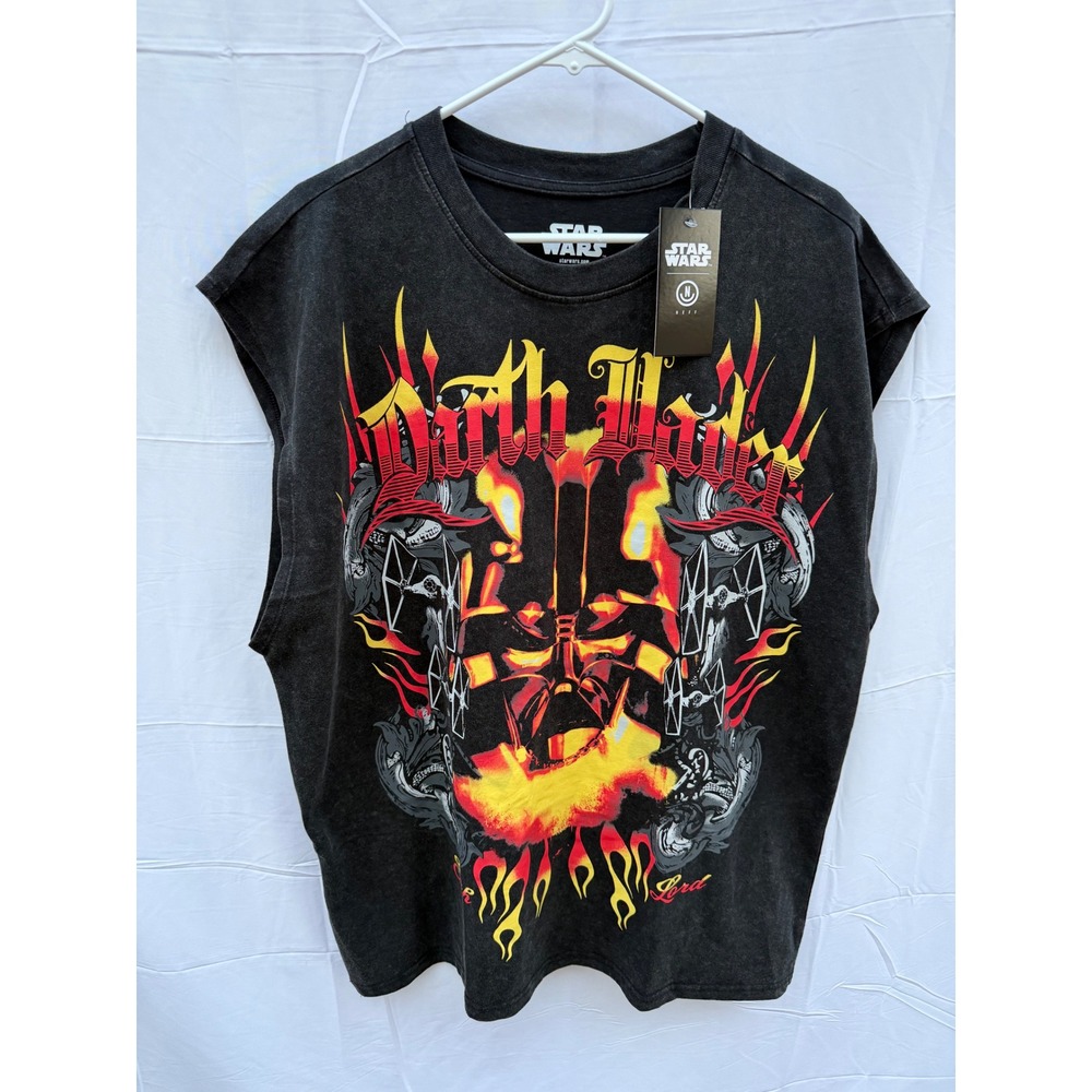 Neff Star Wars Darth Vader Muscle Tee Mens Large Black Sleeveless Tank Top NWT